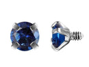 Piercingseo Bleu Foncé / 10mm Piercing arcade avec diamants