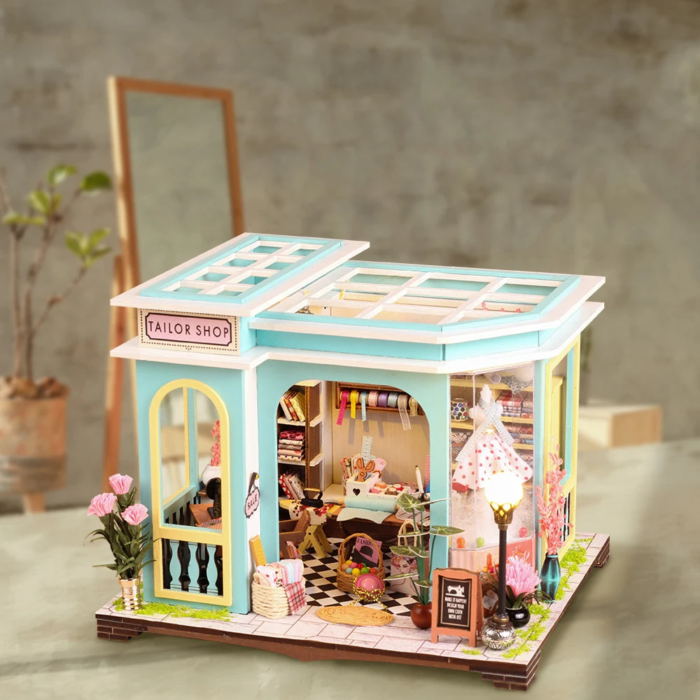 Tailor Shop DIY Dollhouse Kit