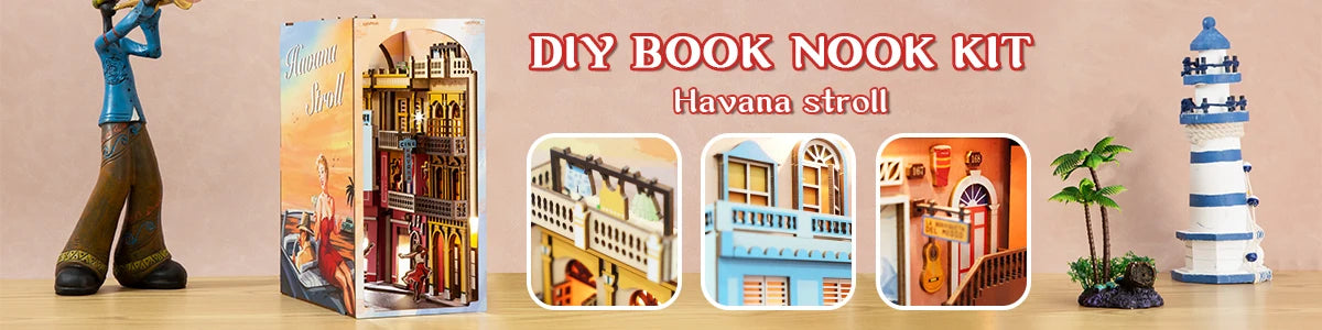 Havana Stroll DIY Book Nook Kit