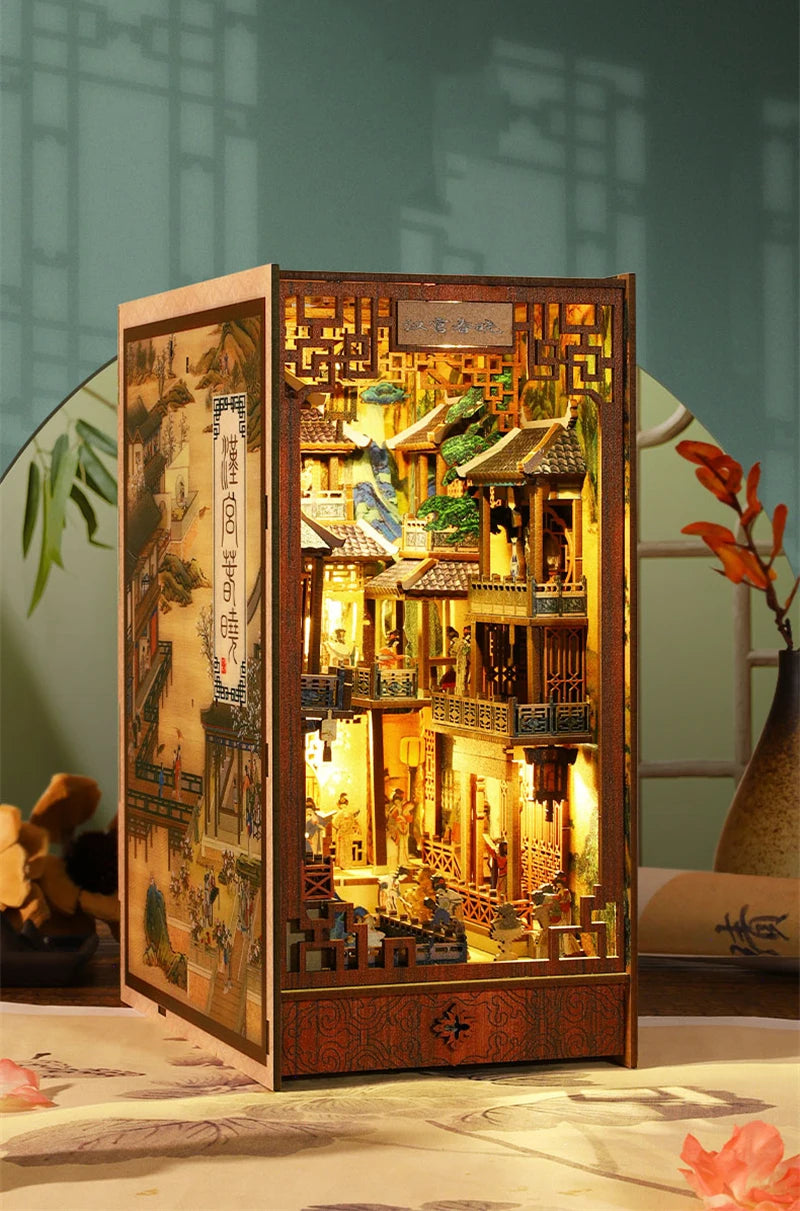 Chinese Ancient Town DIY Book Nook Kit