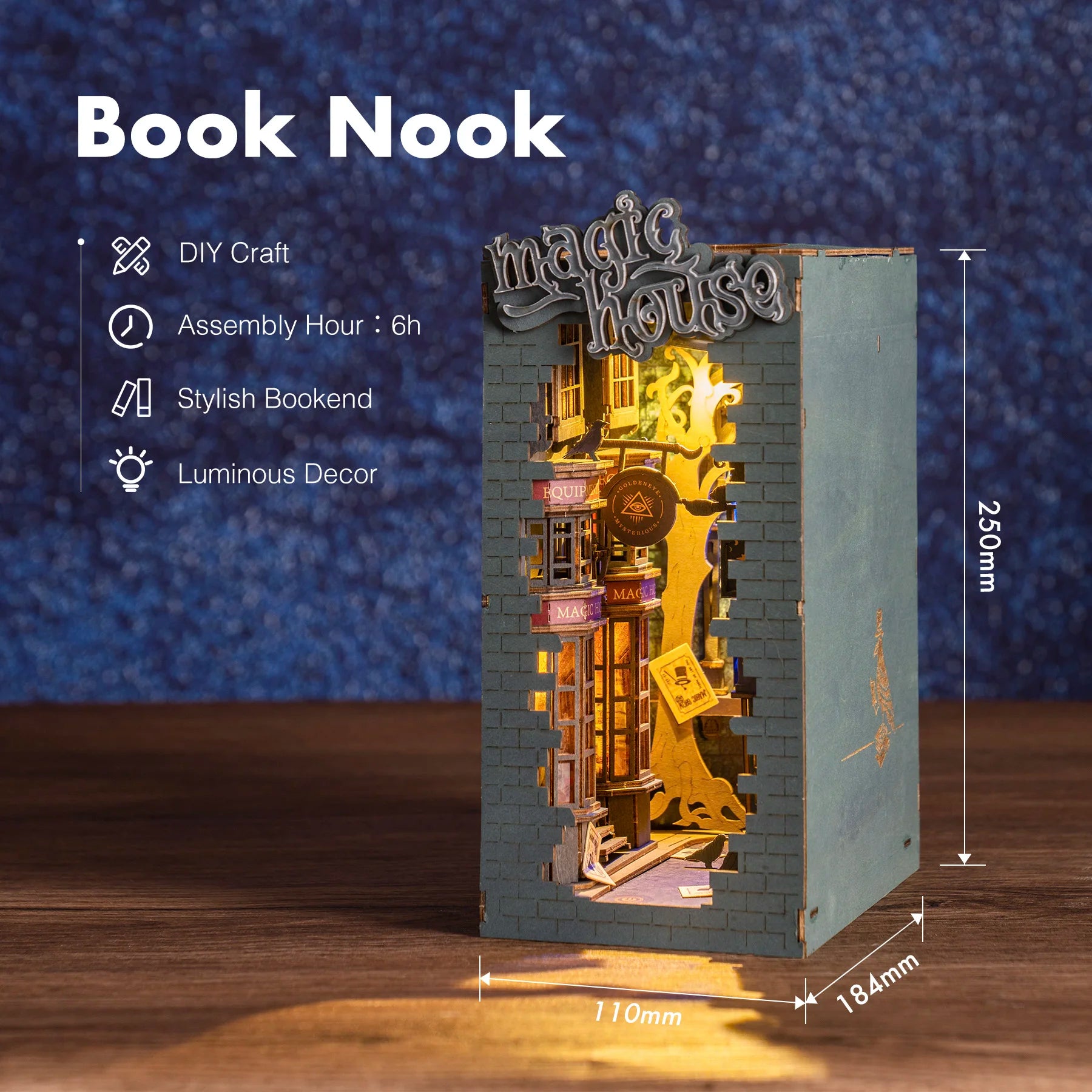 Robotime Rolife TGB03 Magic House 3D DIY Book Nook