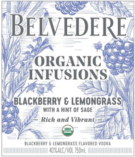 Belvedere Organic Infusions - Blackberry Lemongrass Vodka (750ml)