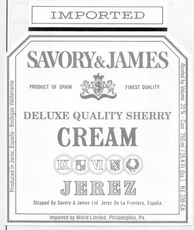 Savory & James Cream - Deluxe Quality Sherry - 1.5 L