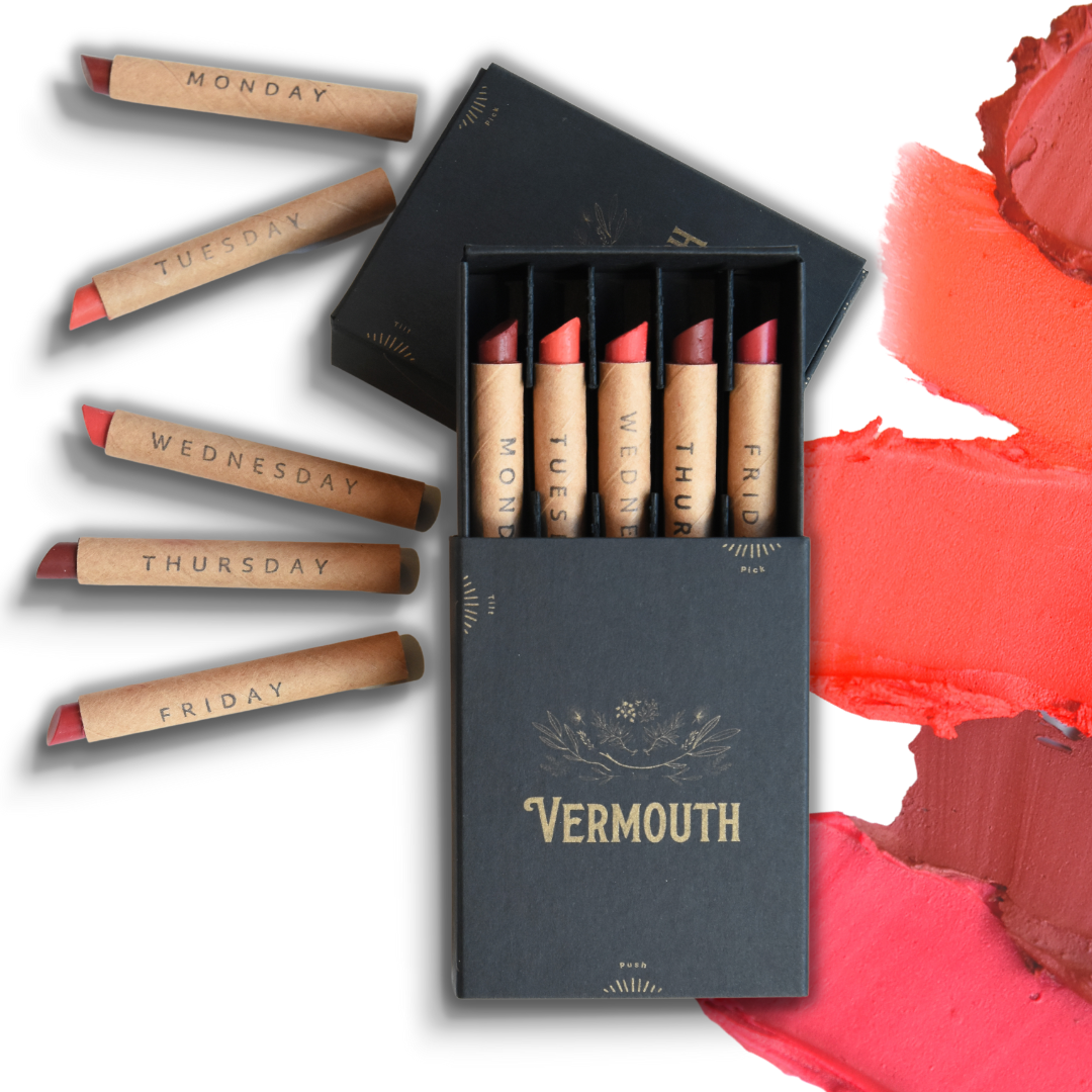 Revel Reds - Flight of Five Lip Crayons - Vermouth Beauty product image