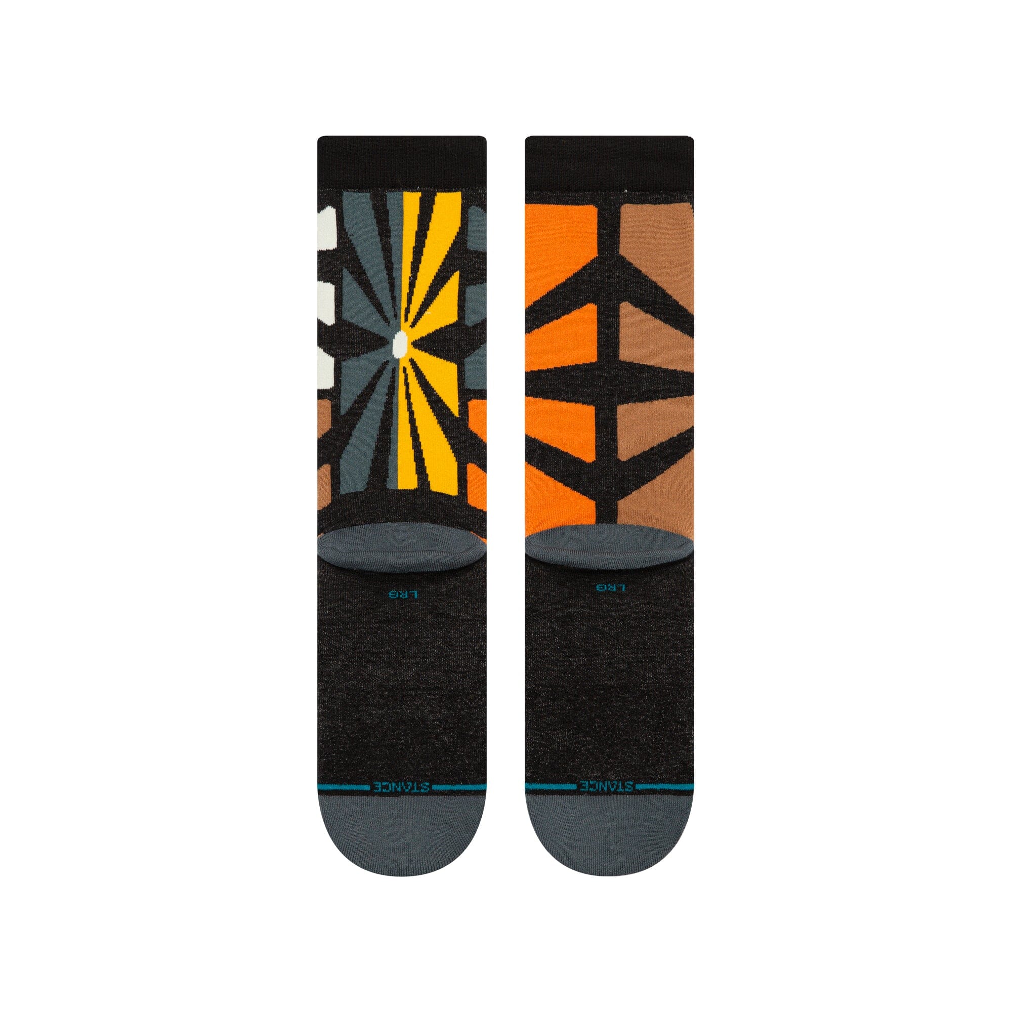 LEVANTI UOMO Mens Model Blend Solid Black Crew Socks - 1 Pair In A Pack LV-104  - Boytique %