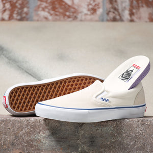 vans slip on pro off white