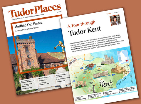 Tudor Places Magazine: Illustrated map of Kent