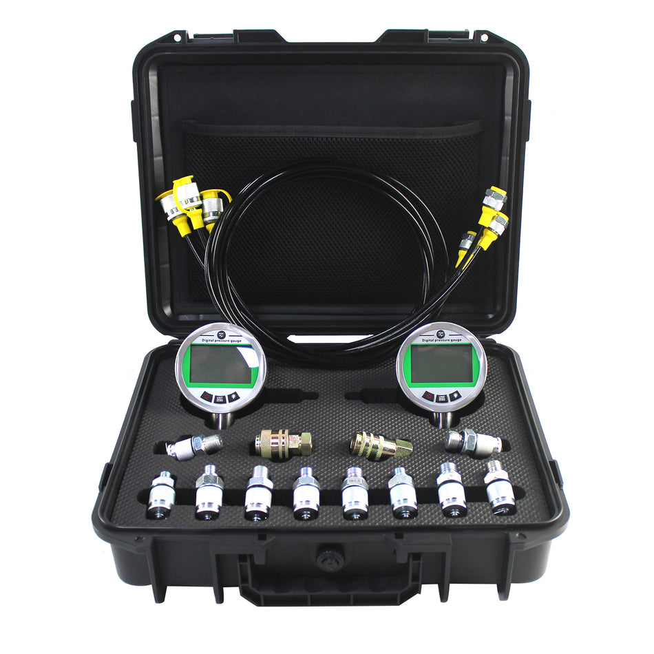 Testeur Hydraulique, Kit de Test de Pression de 8 Raccords 25 40 60MPa  Portable pour Moteurs : : Commerce, Industrie et Science