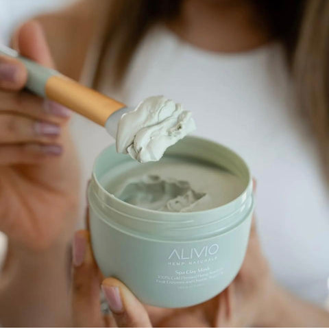 Alivio Wellness Hemp Oil Spa Clay Mask for acne prone skin