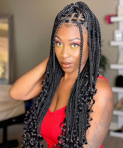 Color Tips for Small Box Braids