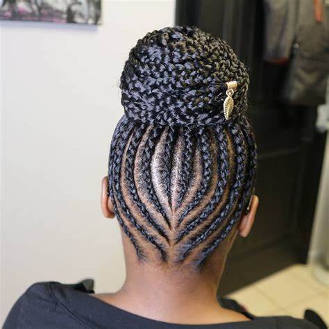 Crochet braided bun