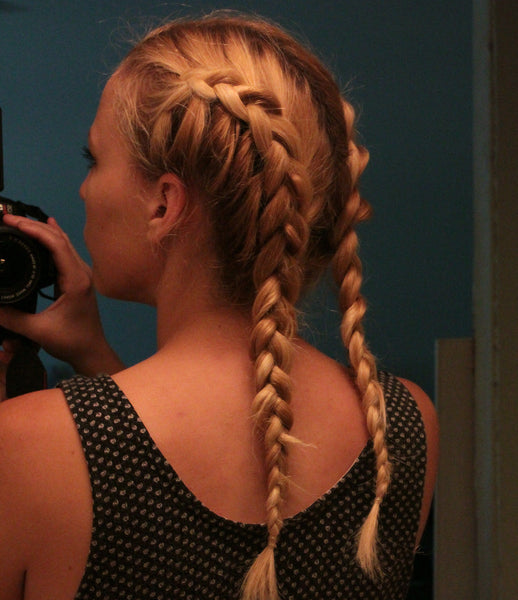 Curly Braided Pigtails