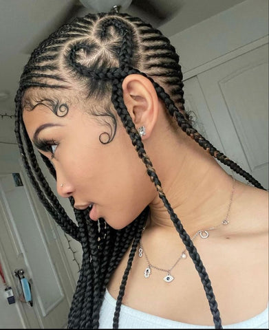 Small Lemonade Braids with Heart