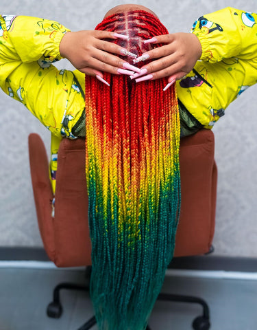 Colorful Tribal Braids