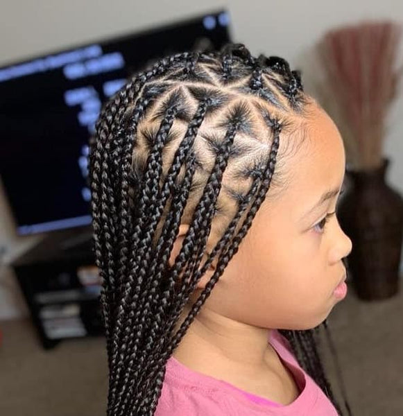 Small Knotless Braids for Kids