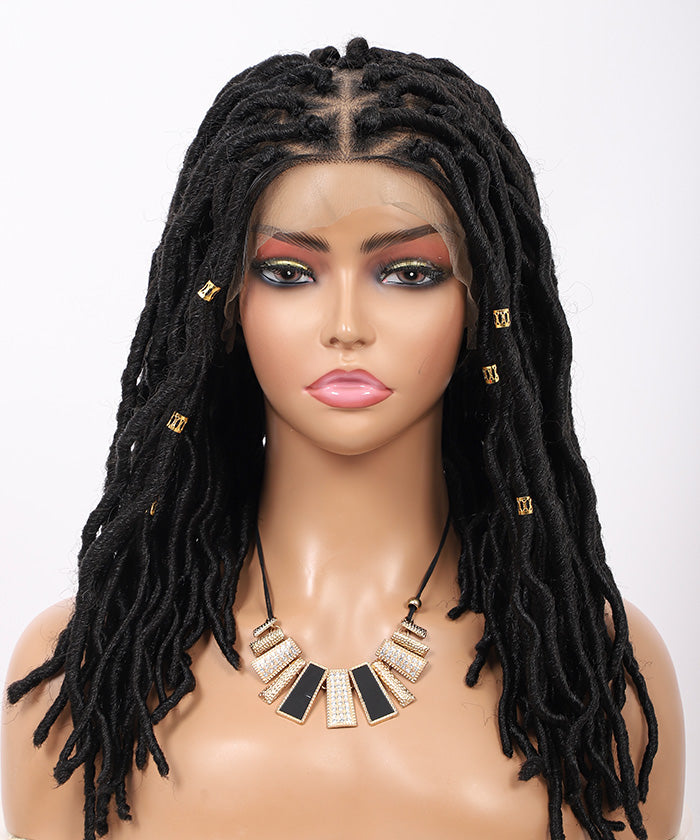 30 inch Jumbo Knotless Braided Wig, bleached knots, can be worn