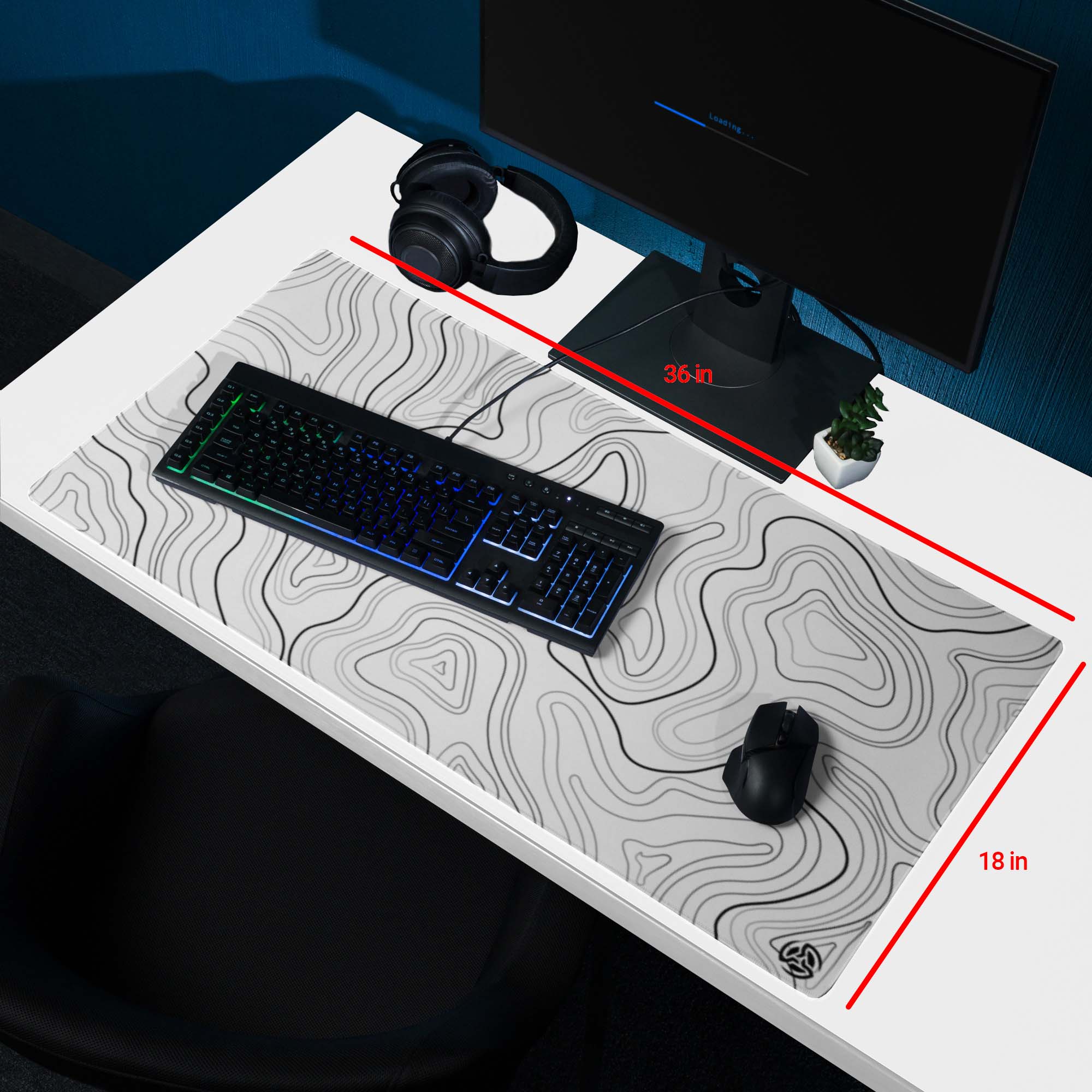 XXL Mousepad  Topo Black TechSource Mousepad #mousepad #setup #pc 