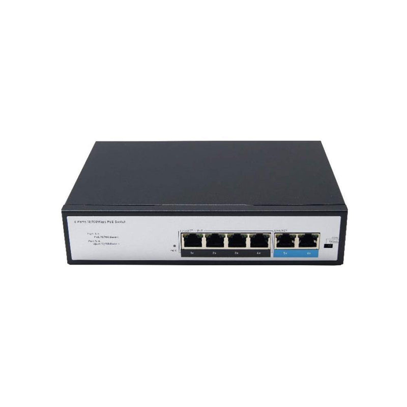 6 Ports Full Gigabit PoE Switch with 1 GE & SFP Uplink and 4 IEEE802.3