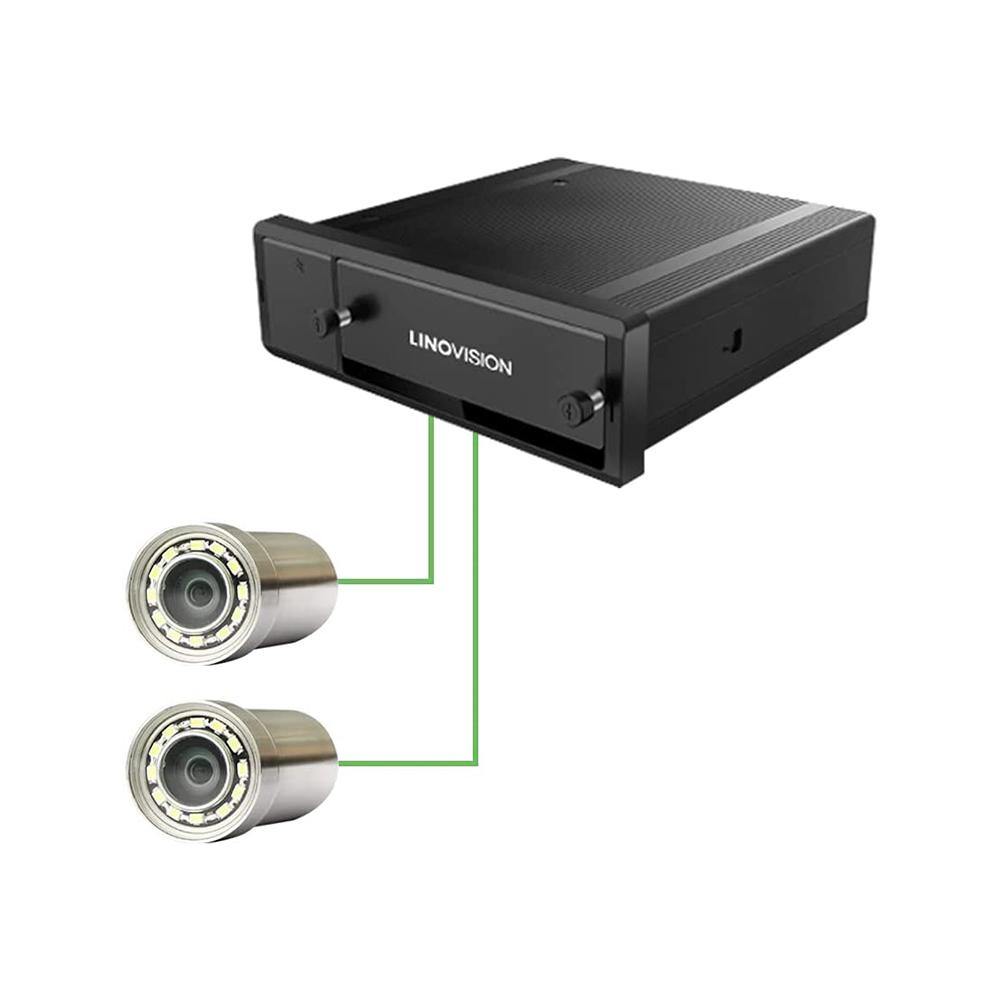 HD1080P Modular Network Inspection System for Underwater and Highly Discreet Applications, 1 Main Unit XVR04M and 2 Sensor Units MUWS90