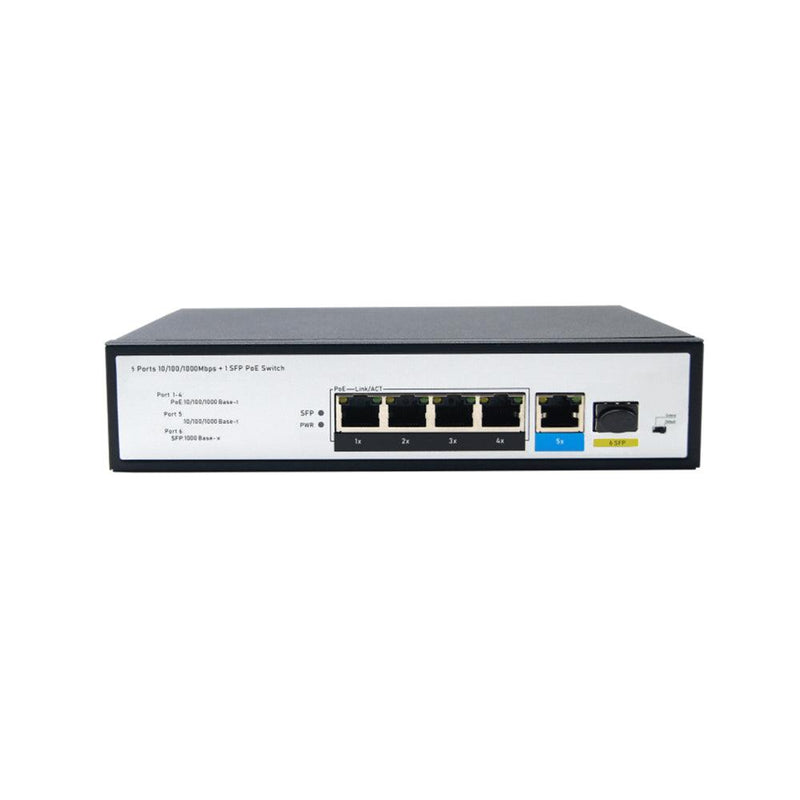 Industrial 8 Ports Full Gigabit PoE Switch with 2 SFP Uplinks, Provide