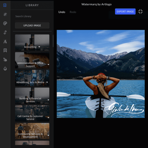 how to add a watermark to photos