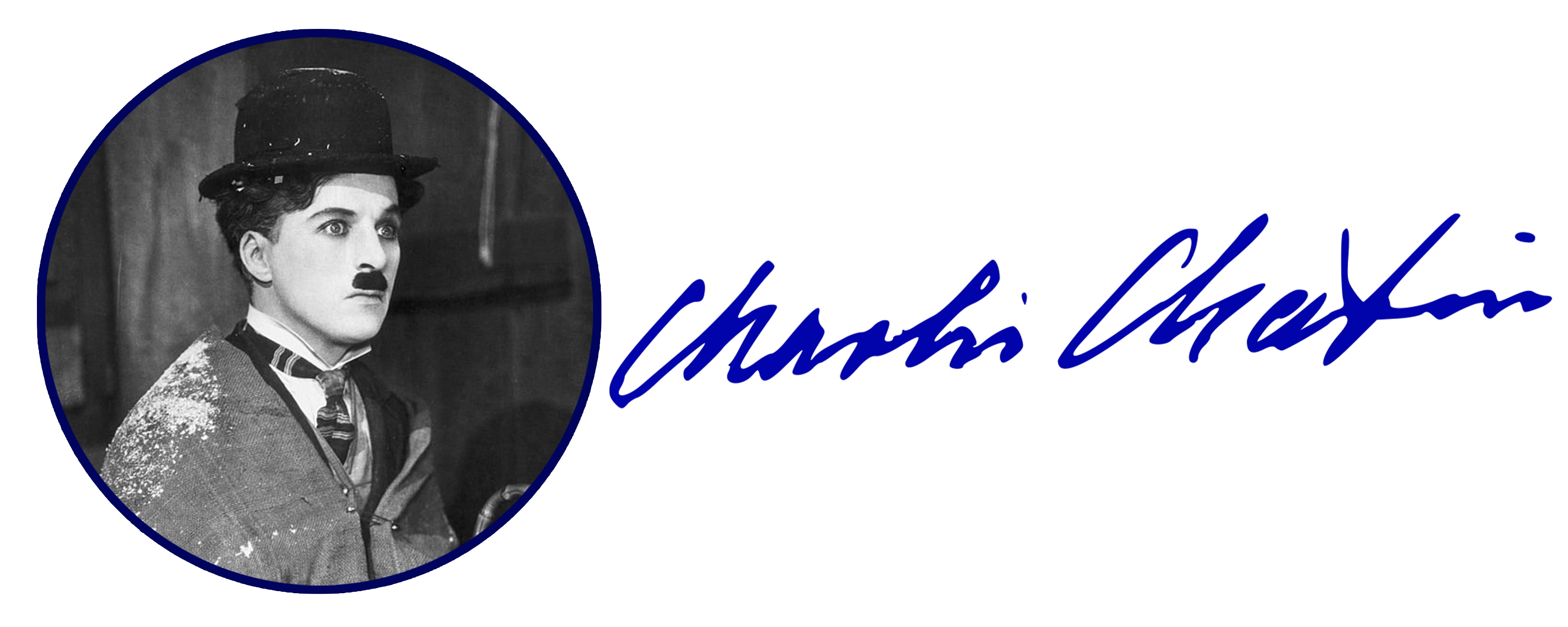 An icon of the silent movie era, Charlie Chaplin’s legacy as a comedian is still remembered today. His signature is quite illegible, which shows his creativity and his need not to follow the masses.