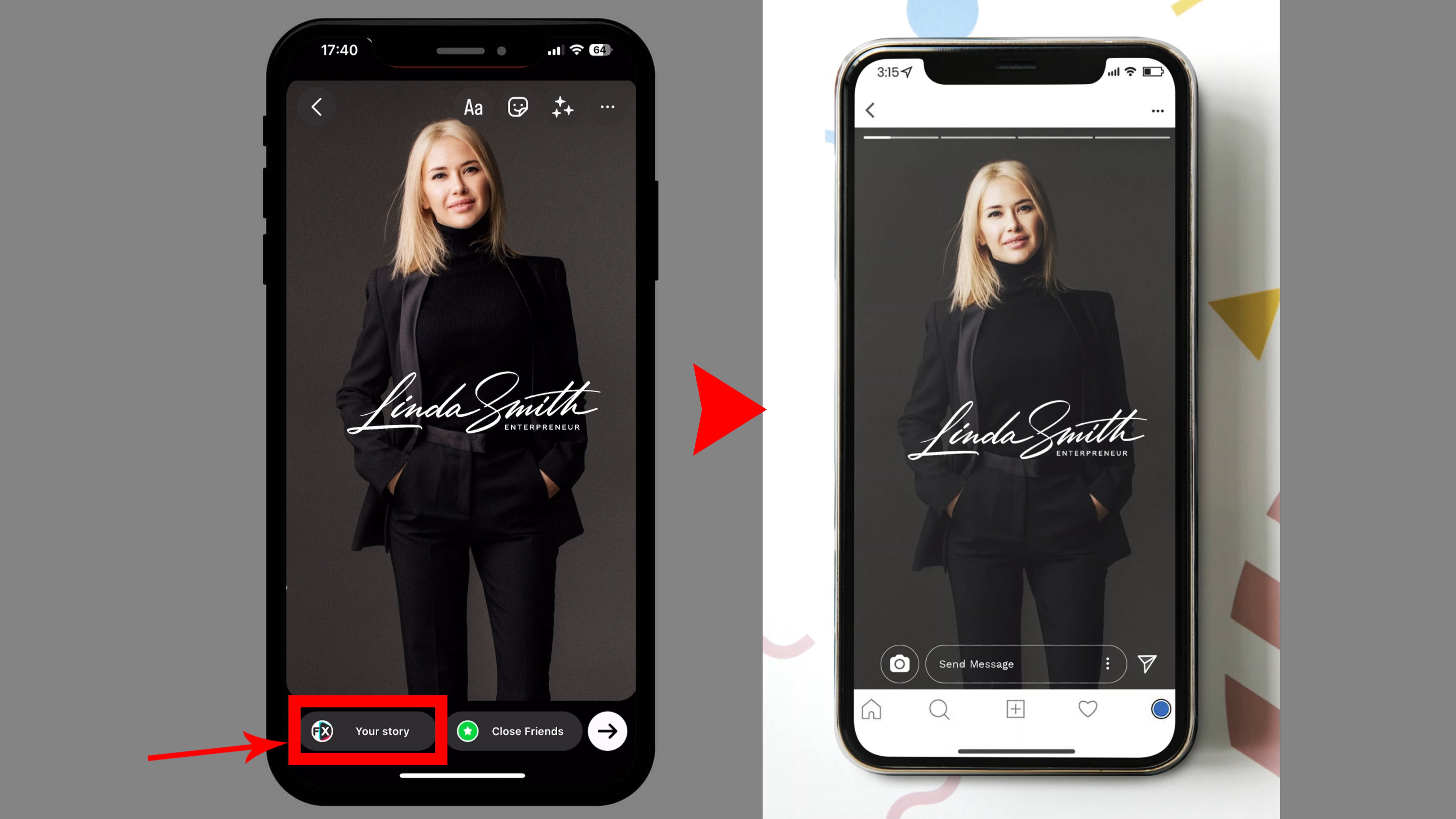 How to Create Instagram Story on Your iPhone with Artlogo Signature