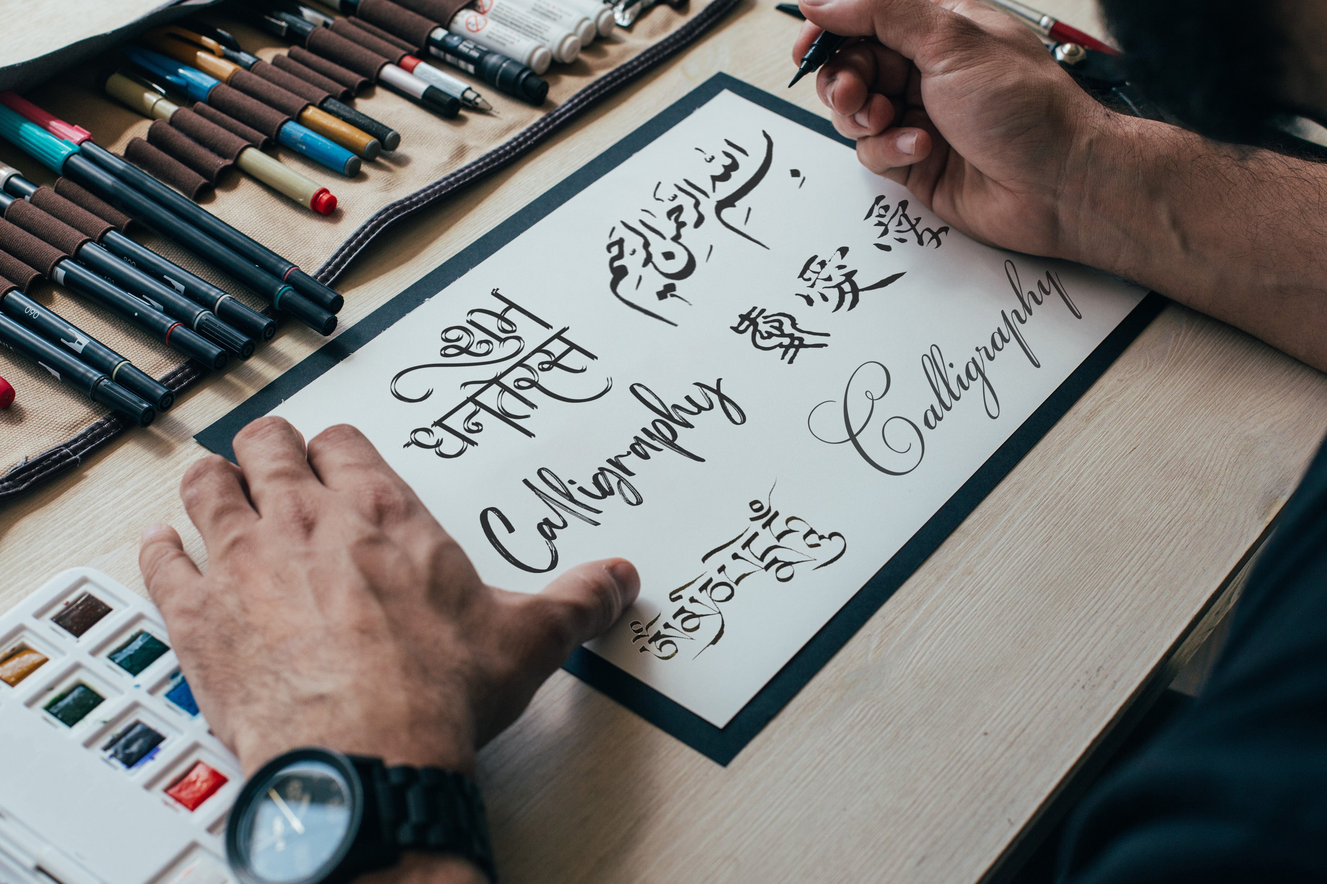 How to Write With a Calligraphy Pen: 14 Steps (with Pictures)