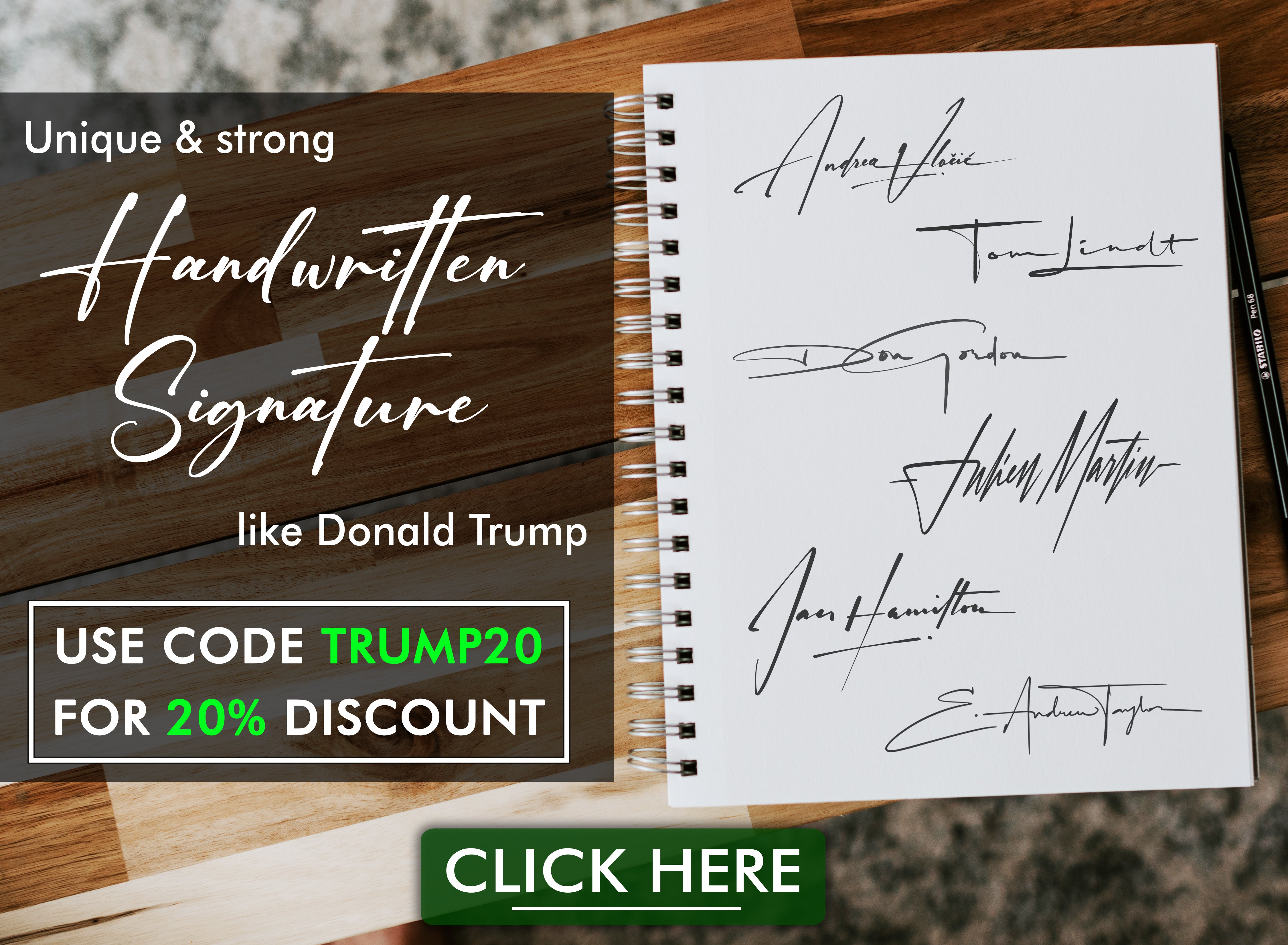 Discover the story behind Donald Trump's signature and how it reflects his personality and brand. Click here and read more on Artlogo blog.