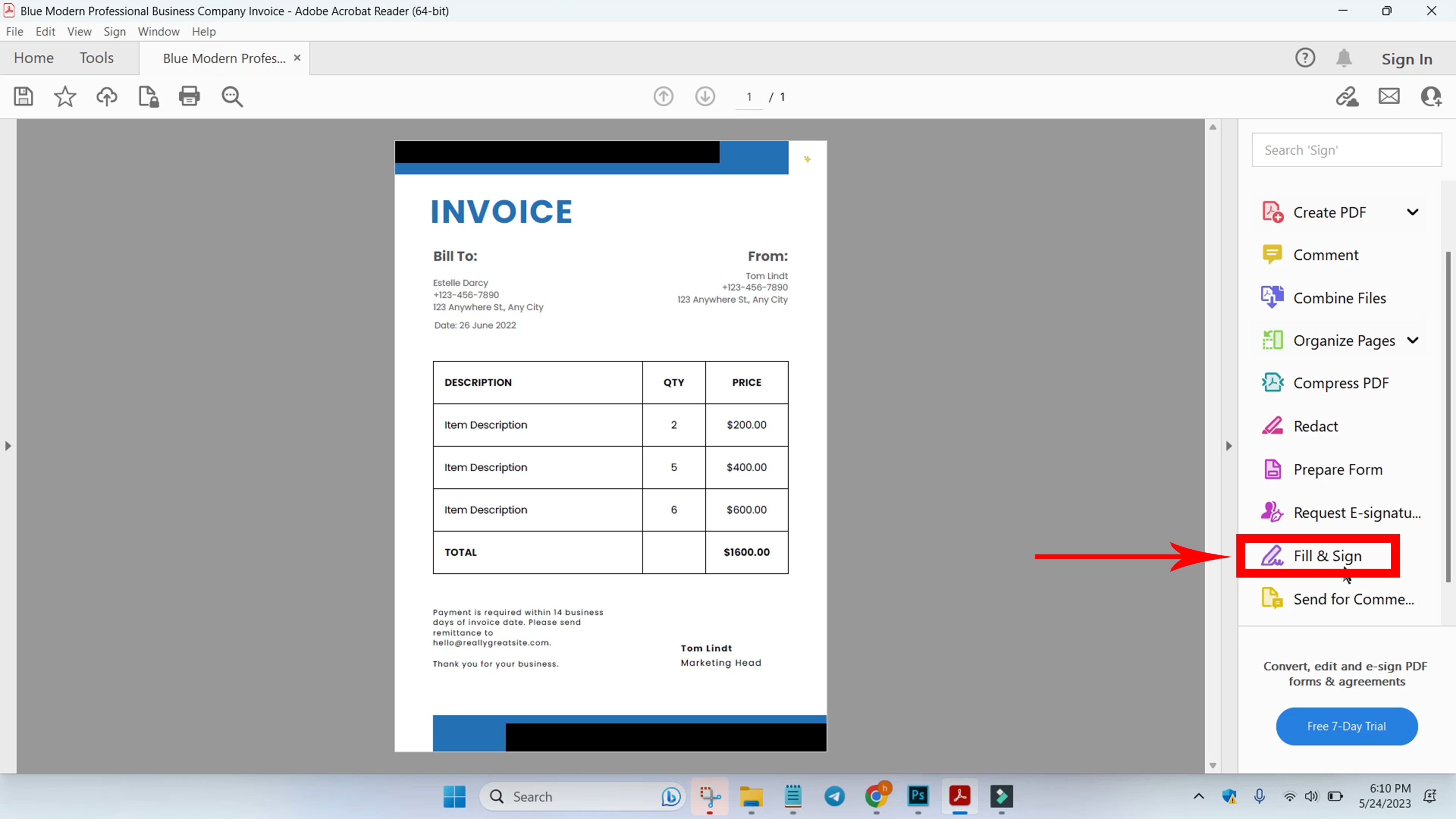 How to Insert Artlogo Signature to PDF Document