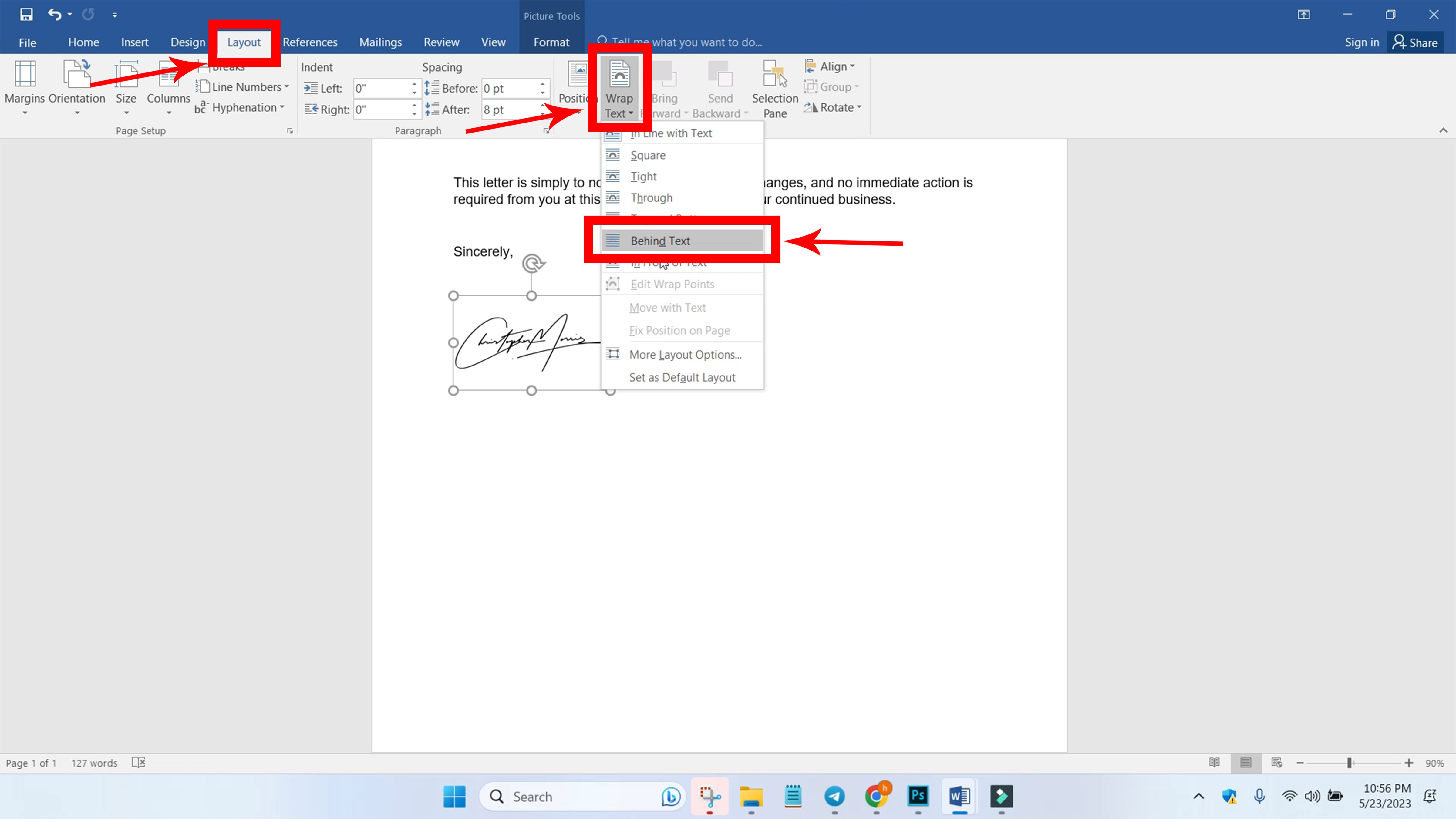 Zde je návod, jak můžete vložit digitální podpis do dokumentu Word.