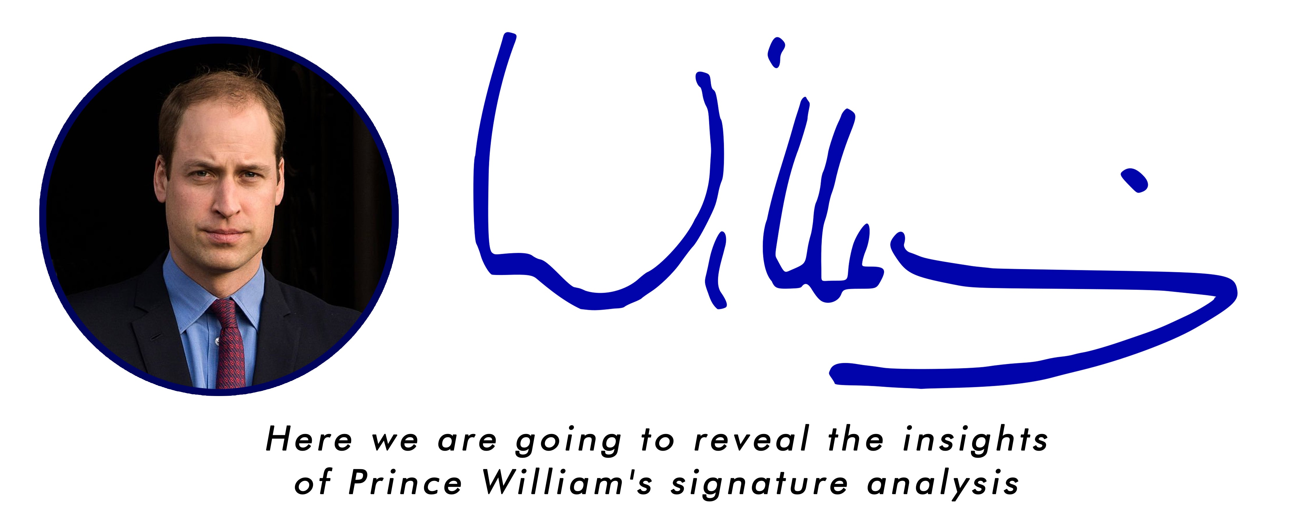 Here we are going to reveal the insights of Prince William's signature analysis.
