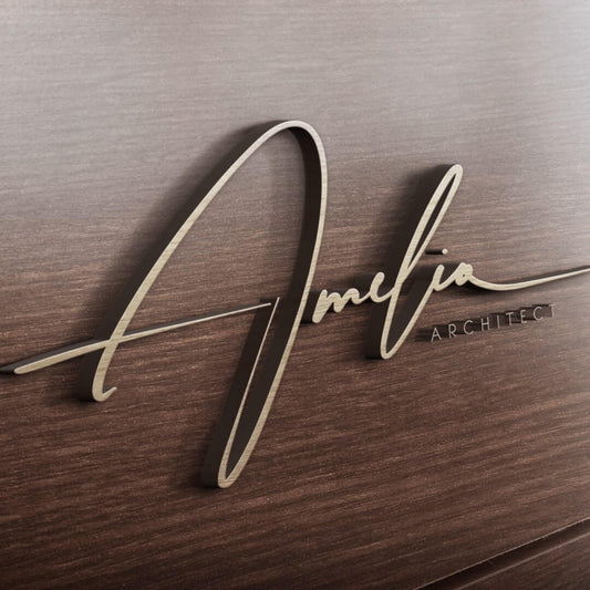 Logo con firma autografa in edizione 3D