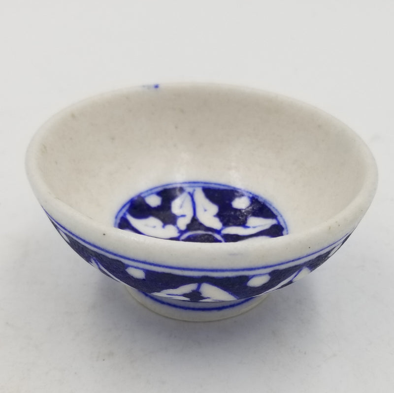 Blue Pottery Bowl 4"