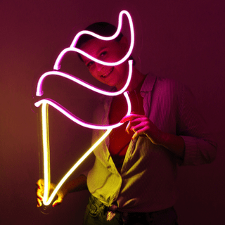 Ice cream neon sign made by Neon Marvels