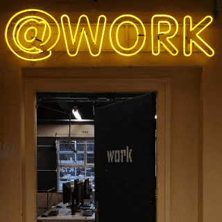 @Work neon sign made by Neon Marvels