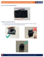 Image of Front Page of Installation Guide for how to install a Keystone Connector into an RH Data Plate