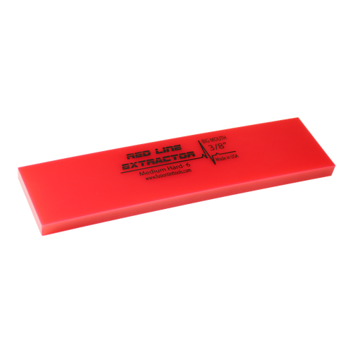 5 RED LINE EXTRACTOR 3/8” THICK NO BEVEL SQUEEGEE BLADE
