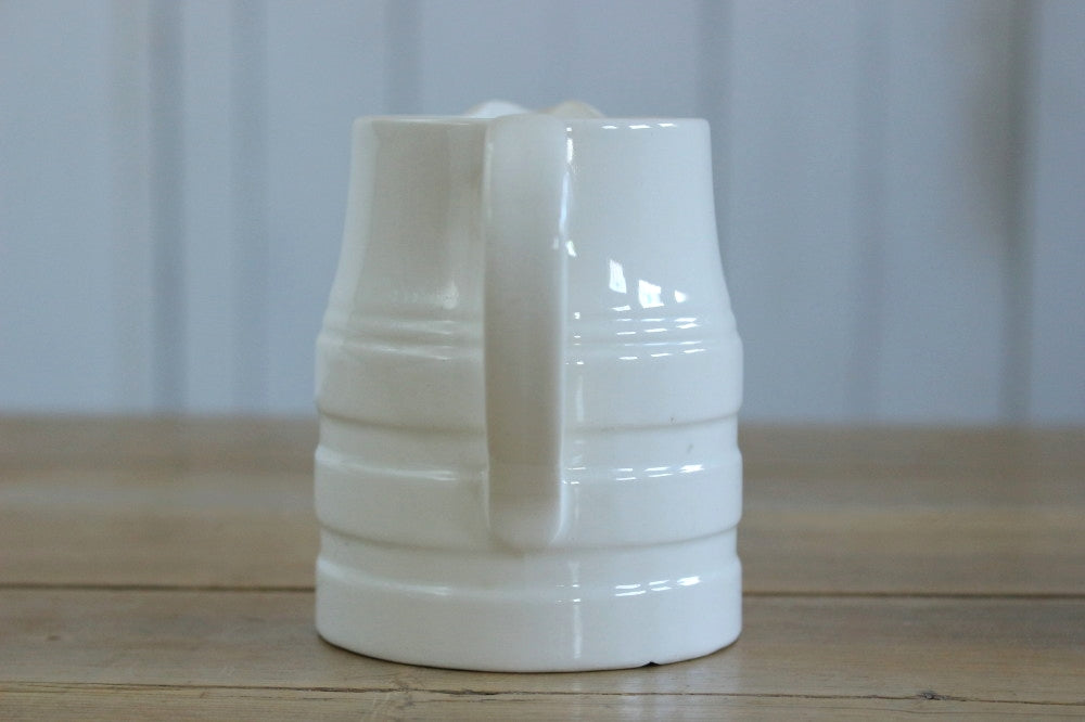 キッチンで使いたい白い陶器ジャグ（高さ10cm） イギリスアンティーク 
