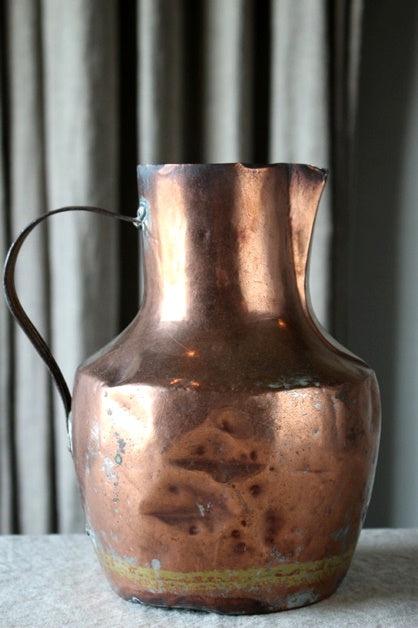真鍮製 水筒 ボトル ジャグ 湯たんぽ フランス アンティーク-