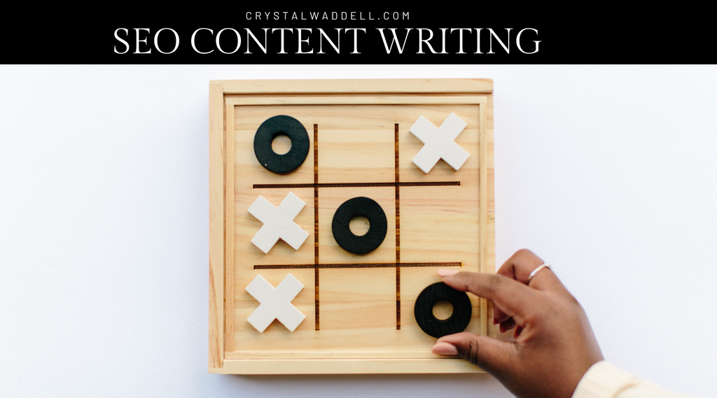 SEO Content Writing Micro copy does not support a keyword stuffing strategy. With effective microcopy, less is more. like this simple game of wooden tic tac toe.