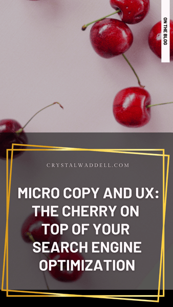 micro copy and UX: the cherry on top of your search engine optimization!