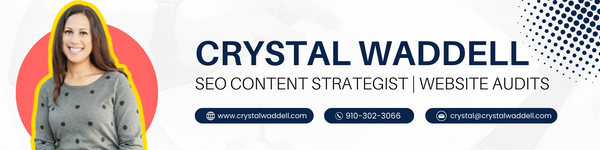 Book a Call with Crystal! Content and SEO Strategy