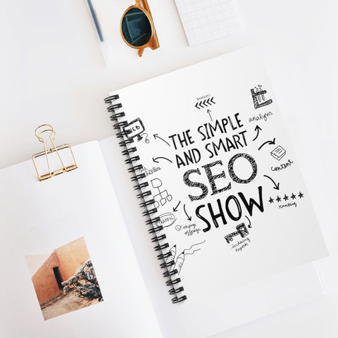 Need something cute to take your SEO Notes? Check out our SEO Notebook from the Simple and Smart SEO Show!