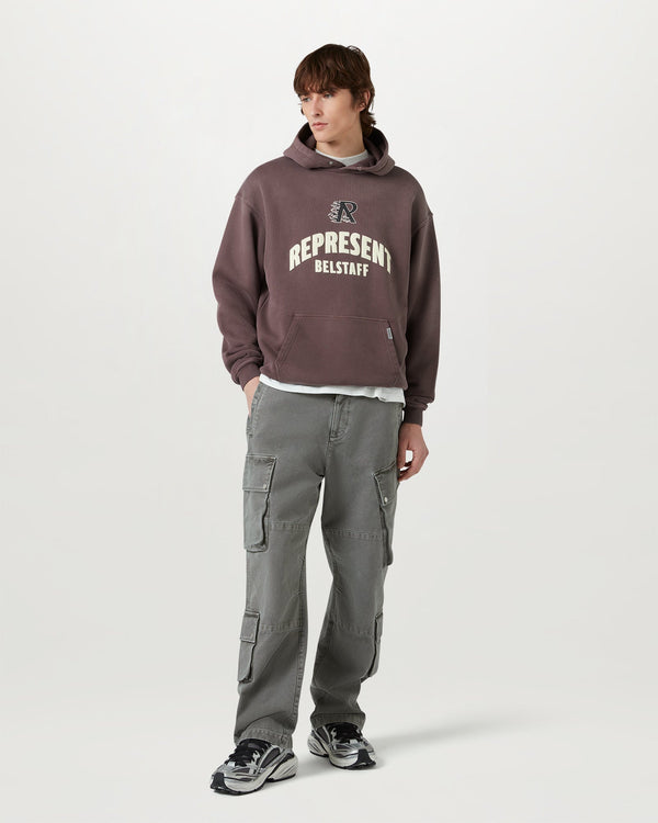 Product Image of Belstaff X Represent Flame Phoenix Hoodie In Plum