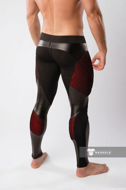 Armored. Color-Under. Men's Leggings. Zipped rear