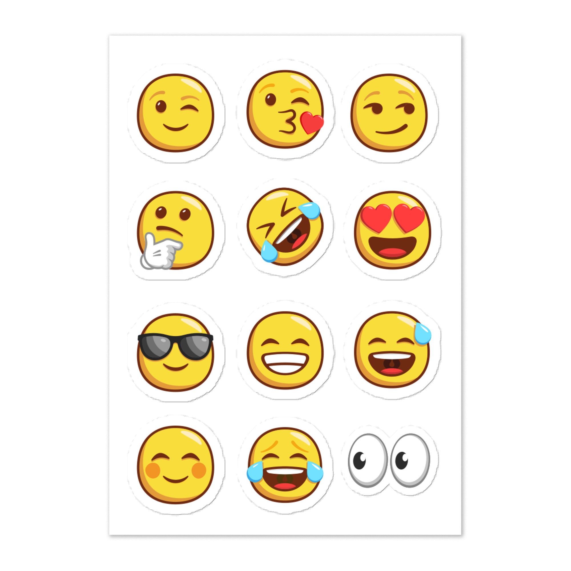 Emoji Sticker Sheet#N# – NO.1 IMPRESSIONS