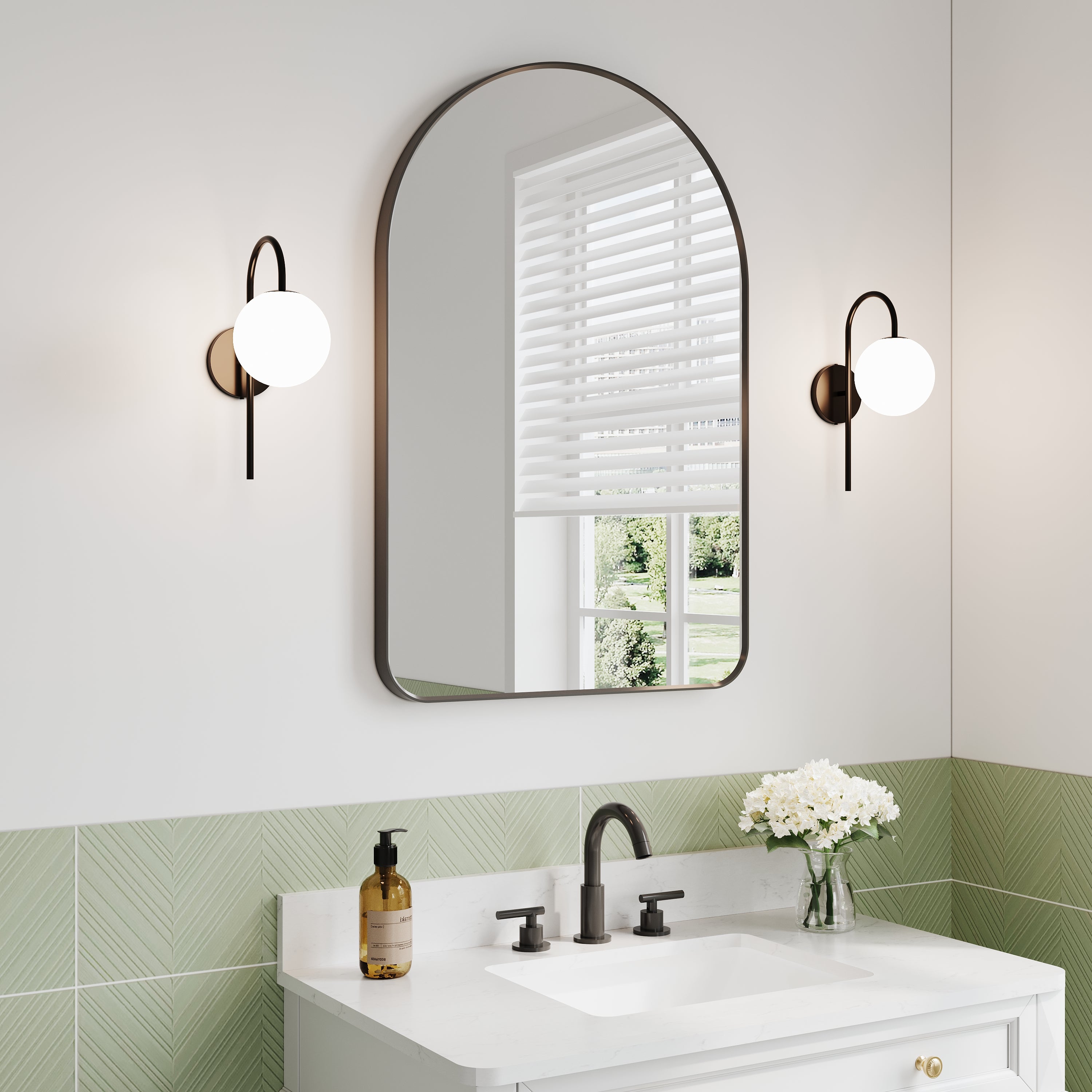 mirror with light