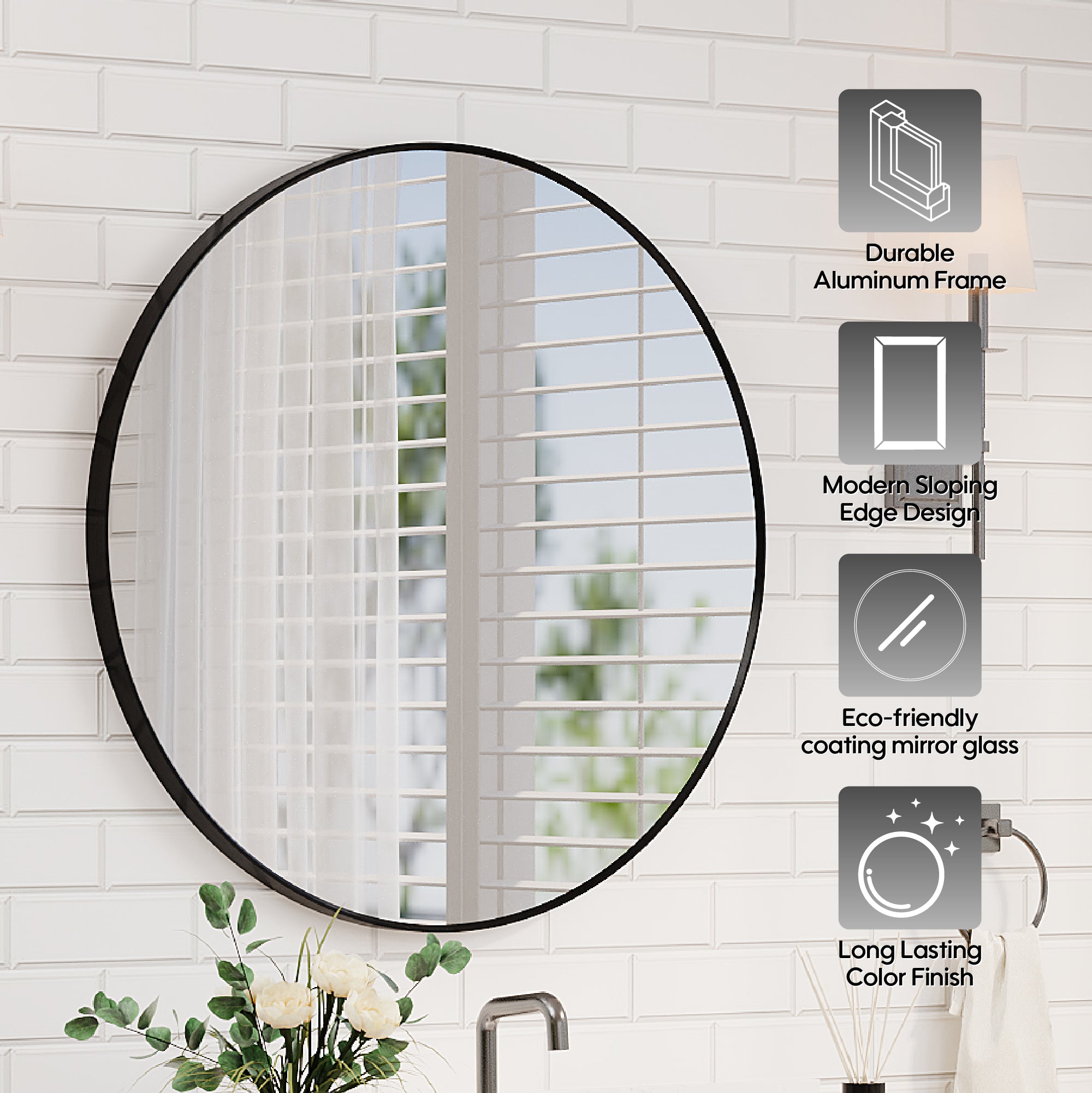 mirror with LED lights