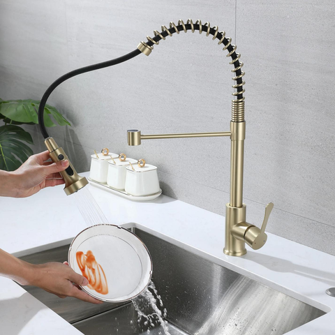 Kitchen Faucet with a Sprayer